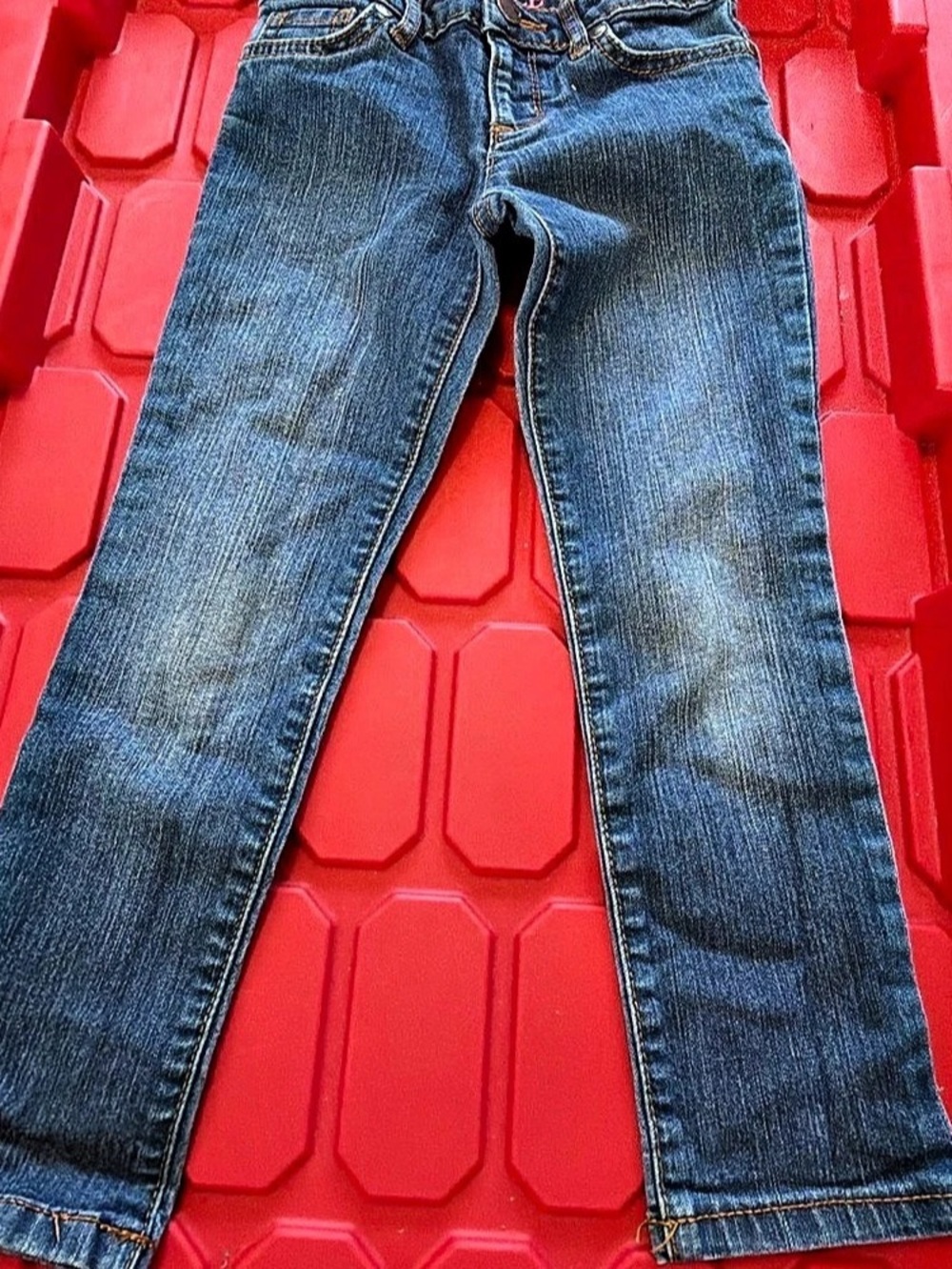 PLACE Super Skinny Girls Size 5 Blue Jeans